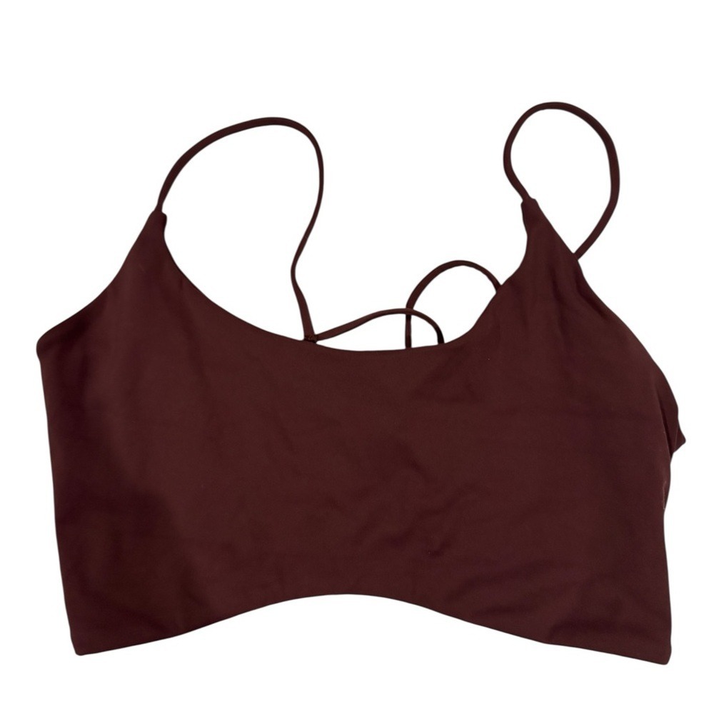 Women's deep‎ burgundy  Sports Bra